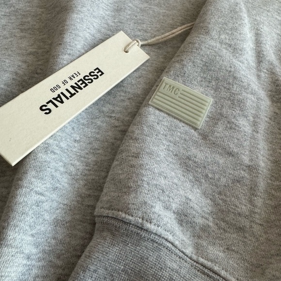 FEAR OF GOD FOG ESSENTIALS x TMC CRENSHAW CREWNECK SWEATSHIRT GREY BLUE NEW XXS - Picture 4 of 9